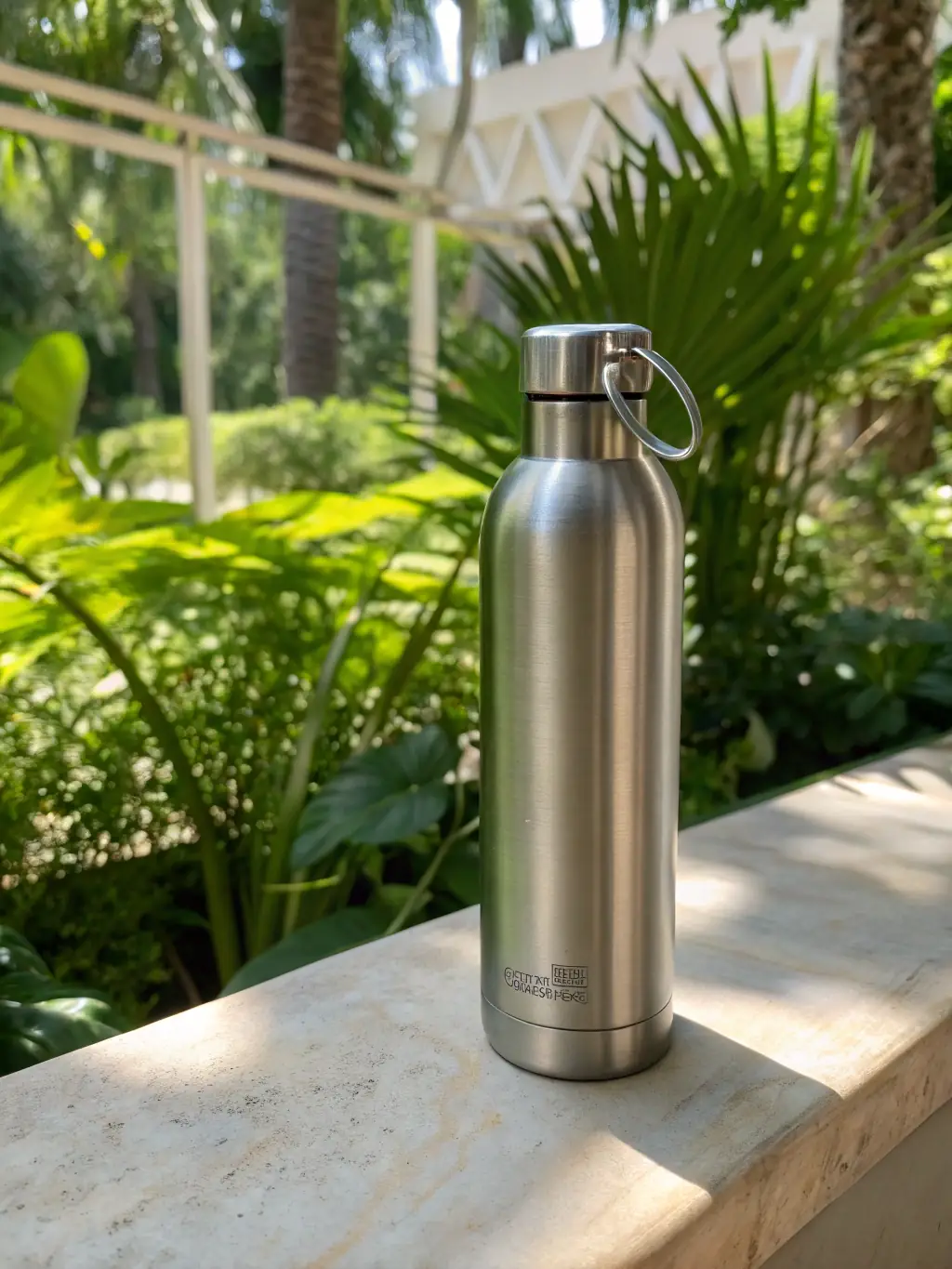 A high-quality image of a branded stainless steel water bottle with the PromoStore logo, suitable for corporate gifting.